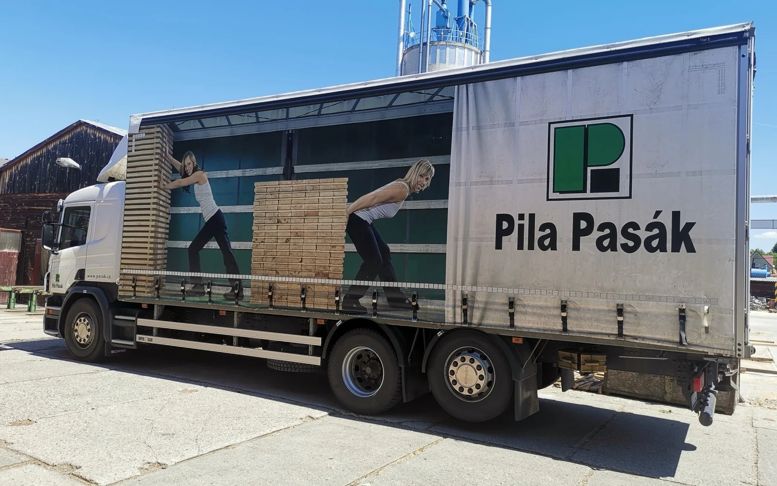 Pila Pasák commercial wood products prepared for delivery
